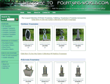 Tablet Screenshot of fountains-world.com